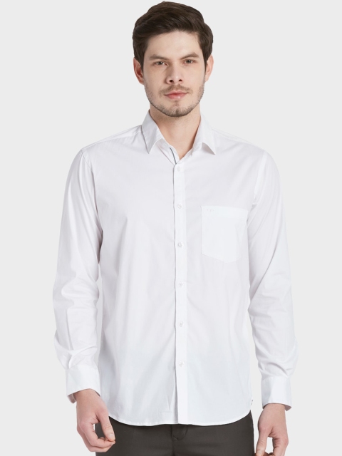 

ColorPlus Men Plus Size White Tailored Fit Opaque Casual Shirt