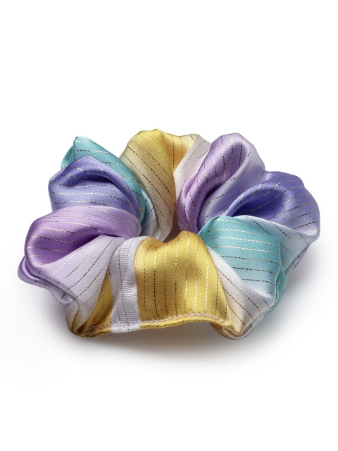 

Stoln Girls Purple & Gold-Toned Fabric Scrunchies