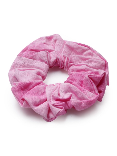 

Stoln Girls Pink Solid Fabric Scrunchies Ponytail Holder