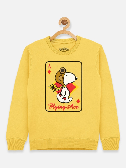

Kids Ville Girls Yellow Peanuts Sweatshirt