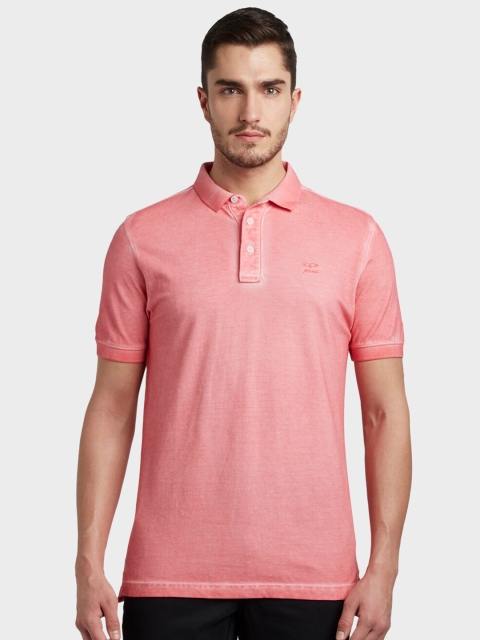 

ColorPlus Men Red Polo Collar T-shirt