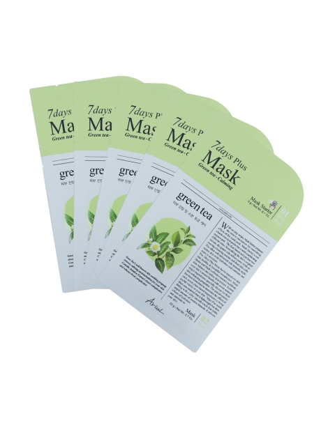 

Ariul Black Set of 5 Green Tea Mask, White