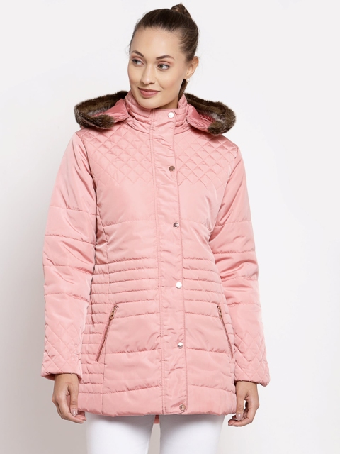 

Juelle Women Pink Longline Padded Jacket