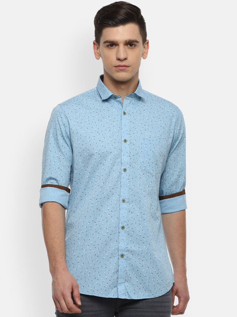 

Van Heusen Sport Men Blue Slim Fit Floral Printed Casual Shirt