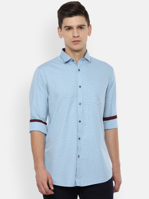 

Van Heusen Sport Men Blue Slim Fit Printed Casual Shirt