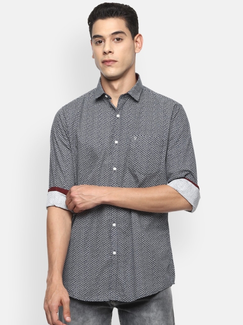 

Van Heusen Sport Men Navy Blue Slim Fit Floral Printed Casual Shirt