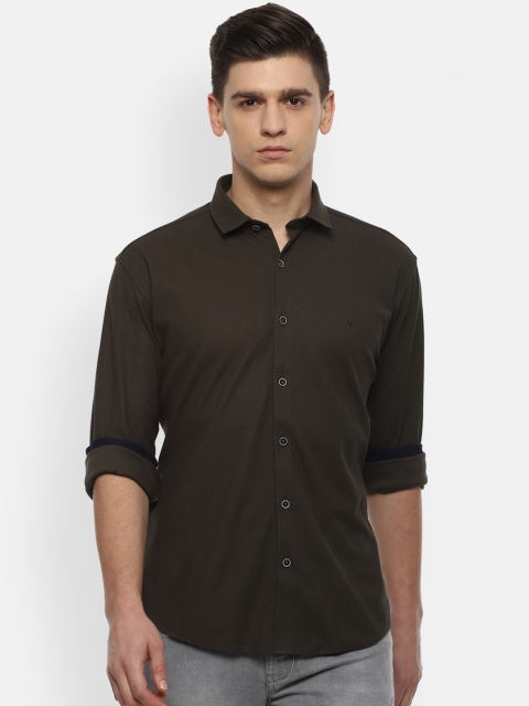 

Van Heusen Sport Men Black Solid Slim Fit Casual Shirt