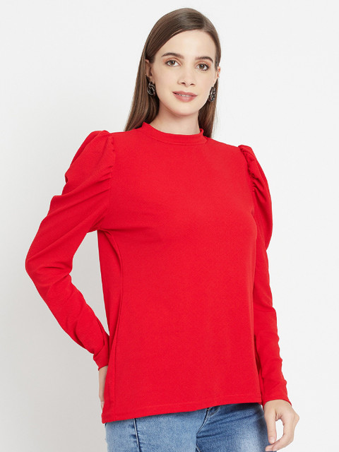 

Purple State Red Solid Regular Top