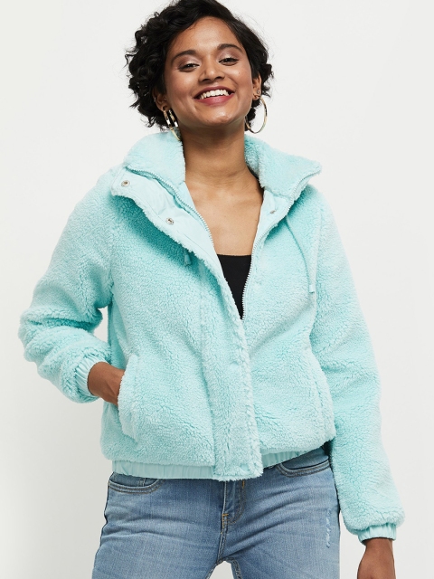 

max Women Green Floral Windcheater Tailored Jacket