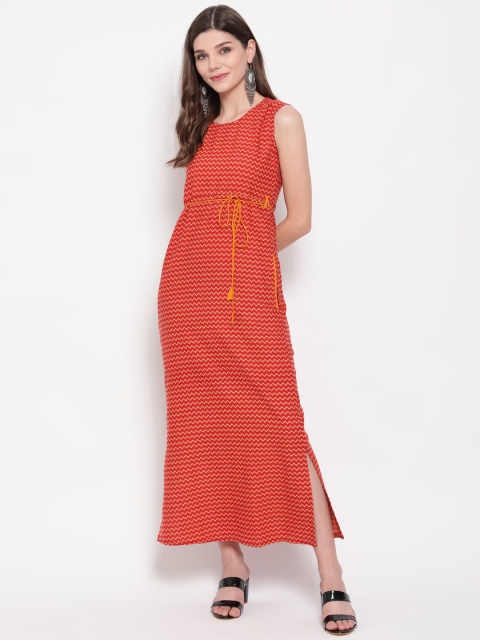 

Luni Red Striped Maxi Dress