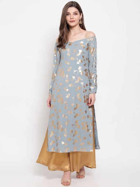 

Luni Women Grey Kurta