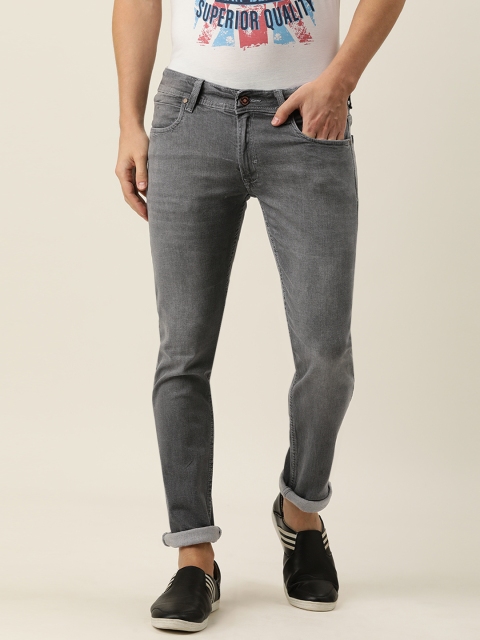 

PETER ENGLAND UNIVERSITY Men Grey Skinny Fit Stretchable Jeans