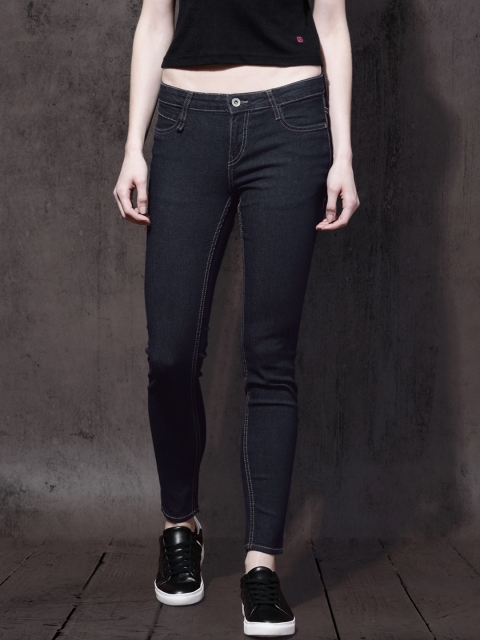 

Roadster Women Navy Blue Slim Fit Mid-Rise Clean Look Stretchable Jeans