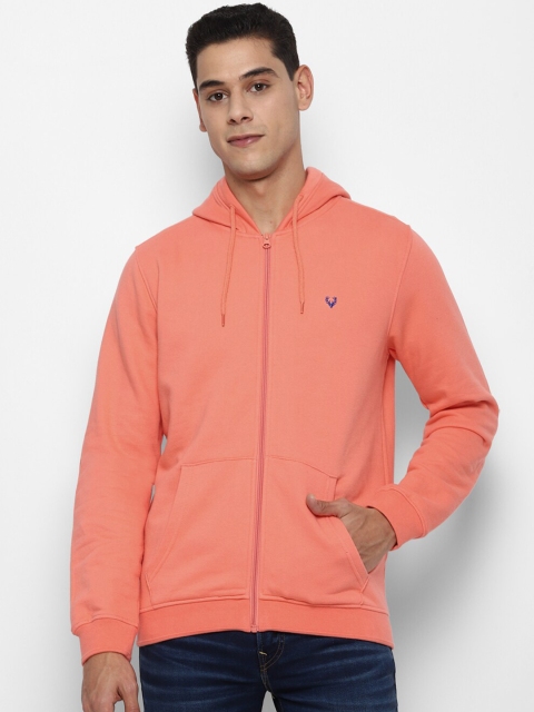 

Allen Solly Men Orange Hooded Sweatshirt