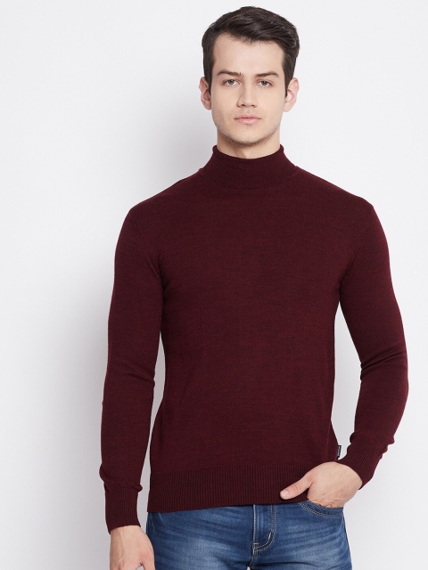 

Octave Men Maroon Acrylic Pullover Sweater
