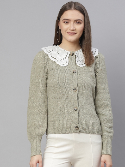 

Marks & Spencer Women Khaki Cardigan