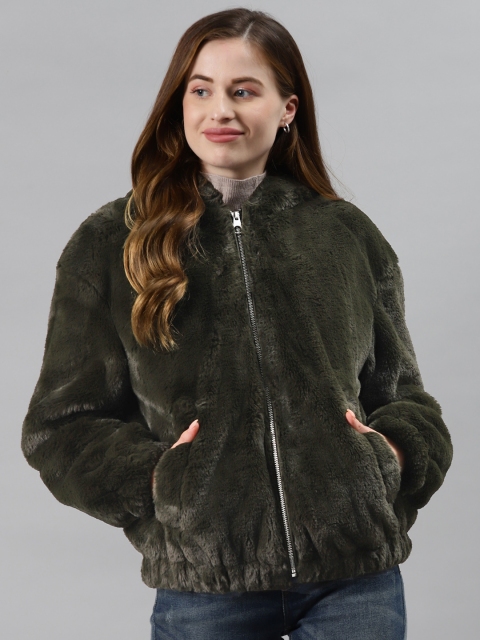 

Marks & Spencer Women Green Open Front Jacket