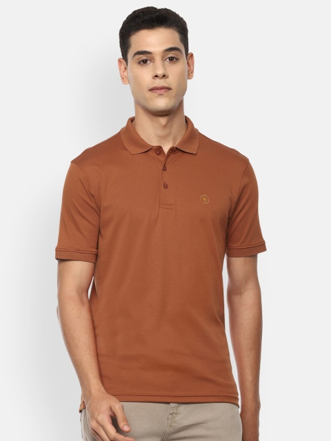 

Louis Philippe Men Brown Polo Collar Pockets T-shirt