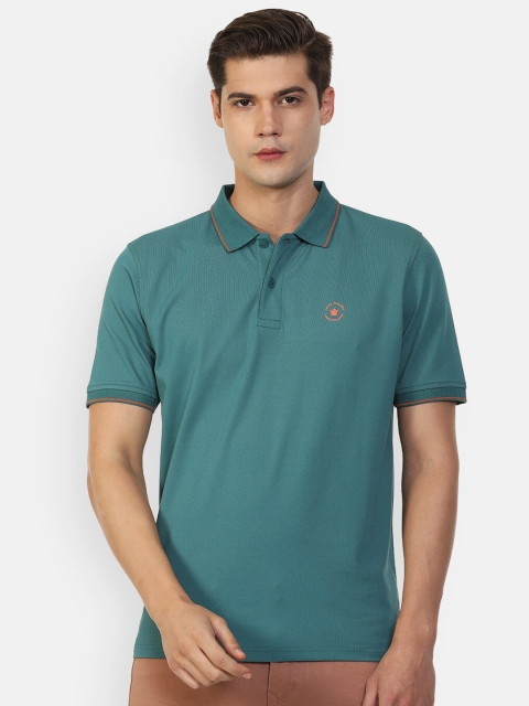 

Louis Philippe Men Green Polo Collar T-shirt