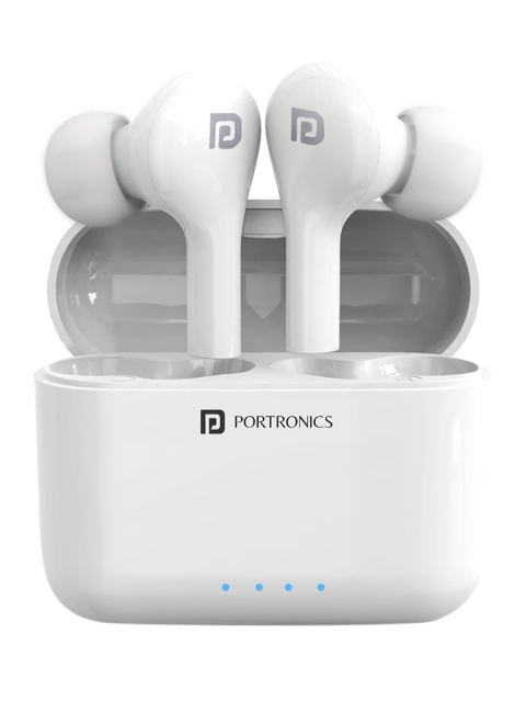 

Portronics White Solid Twins 33 Smart TWS Earpods