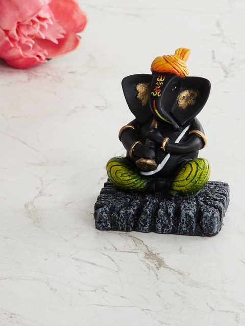 

Home Centre Black & Green Polyresin Ganesha Figurine