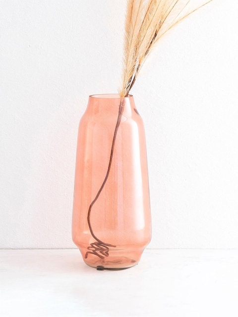 

Home Centre Moksha Peach Solid Glass Vases