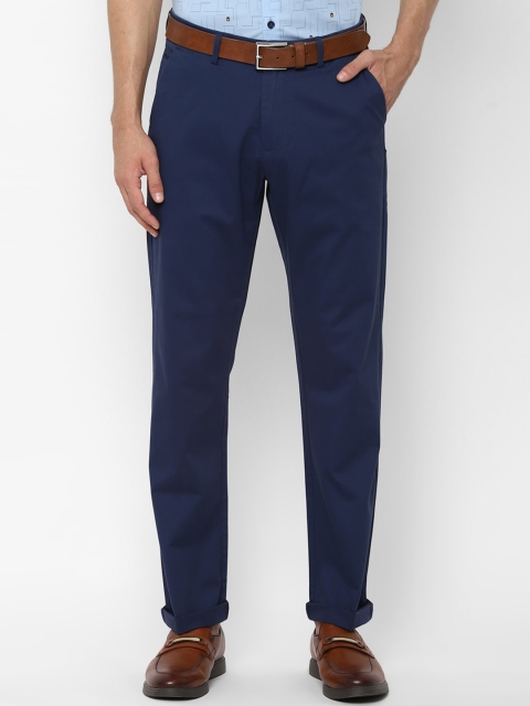 

Allen Solly Men Navy Blue Formal Trousers