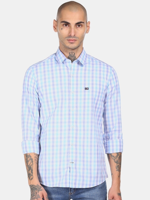 

Arrow Sport Men Blue Opaque Checked Casual Shirt