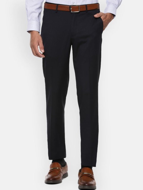 

Louis Philippe Men Black Slim Fit Formal Trousers