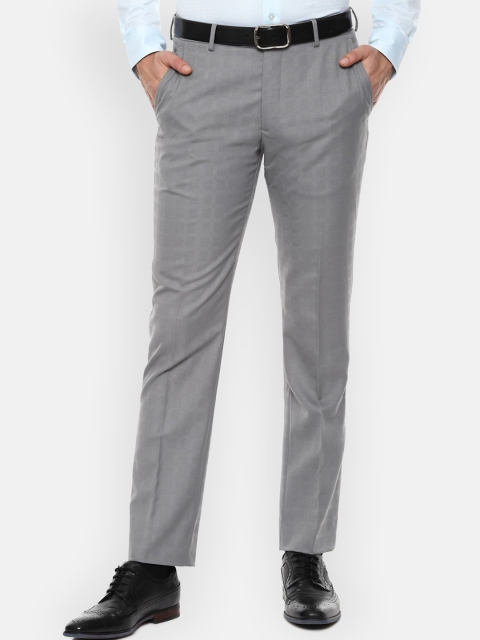 

Louis Philippe Gods & Kings Men Grey Slim Fit Formal Trousers