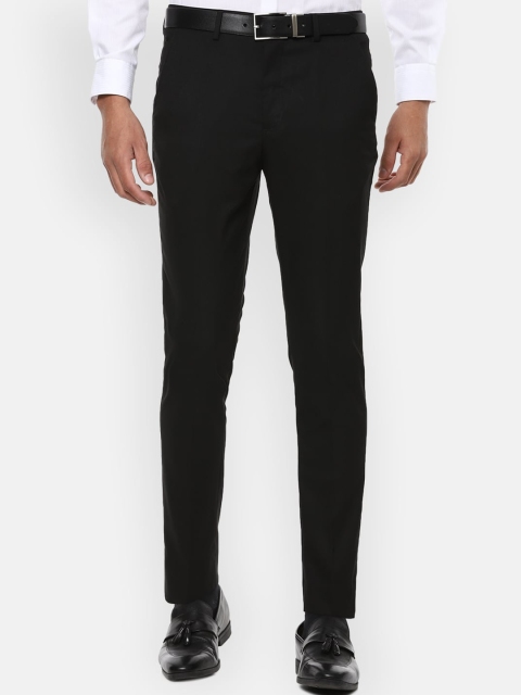 

Louis Philippe Men Black Formal Trousers