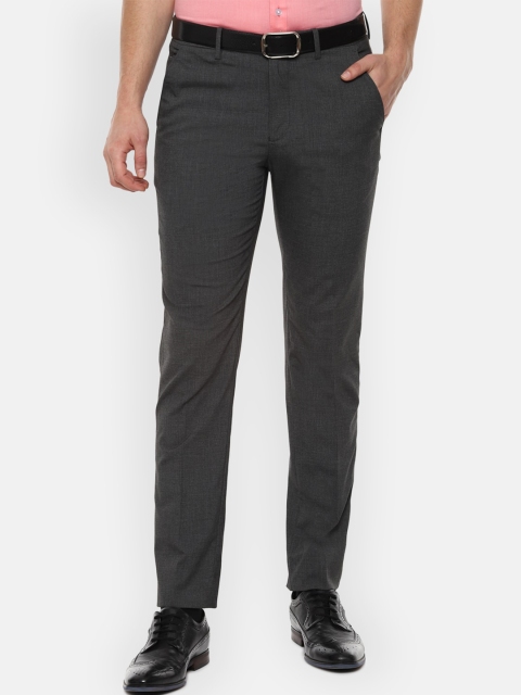 

Louis Philippe Men Grey Slim Fit Formal Trousers