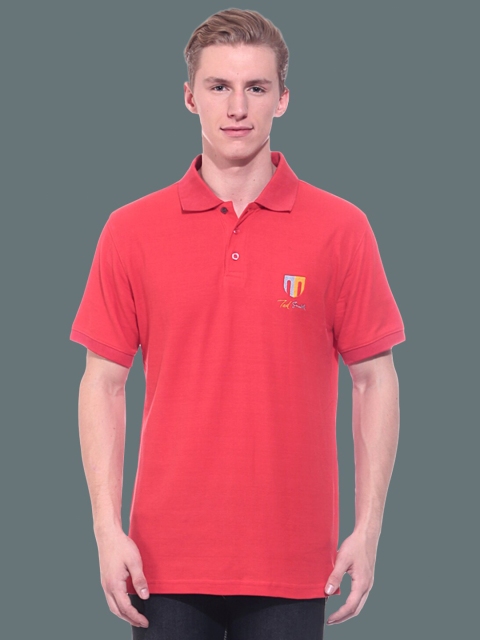 

Ted Smith Men Orange Applique T-shirt