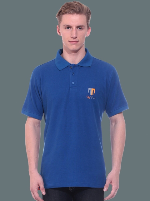

Ted Smith Men Blue Applique T-shirt
