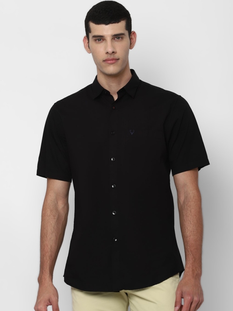

Allen Solly Men Black Slim Fit Opaque Casual Shirt