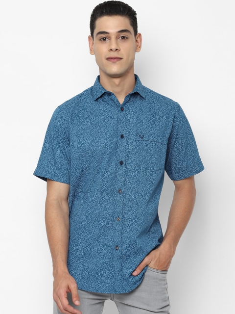 

Allen Solly Men Blue Slim Fit Opaque Printed Casual Shirt