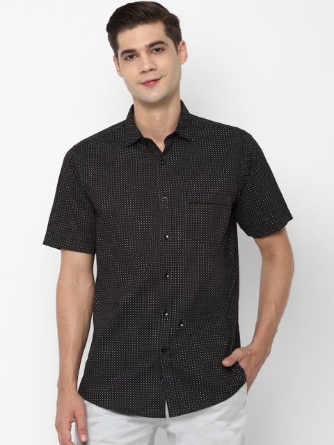 

Allen Solly Men Black Slim Fit Opaque Printed Casual Shirt