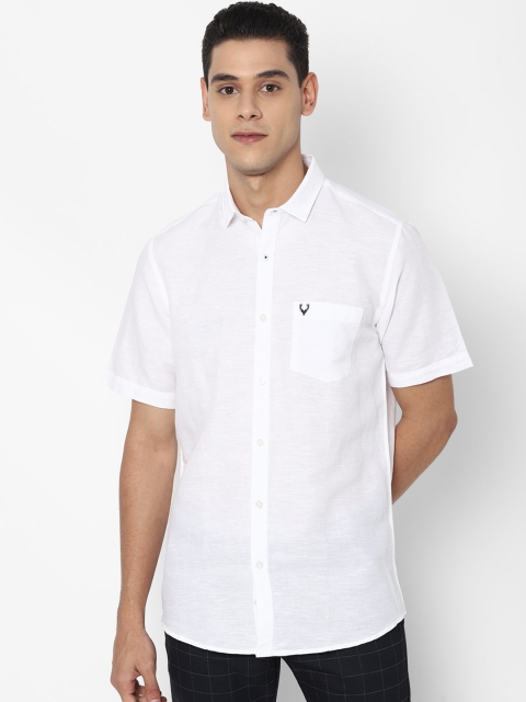 

Allen Solly Men White Slim Fit Opaque Casual Shirt