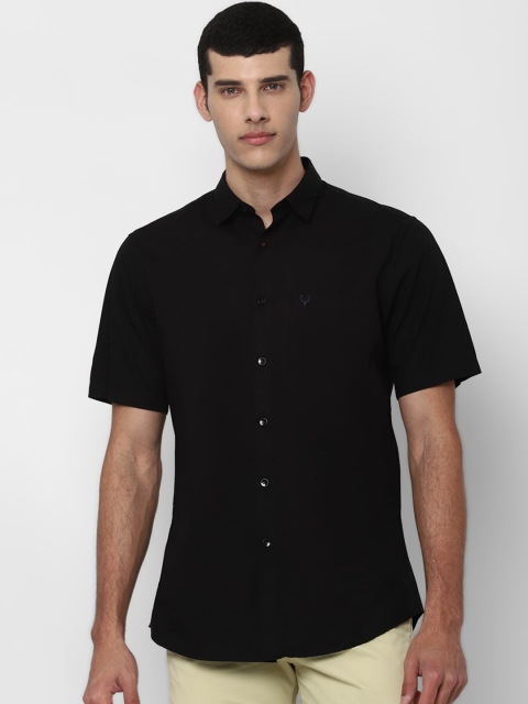 

Allen Solly Men Black Slim Fit Opaque Casual Shirt