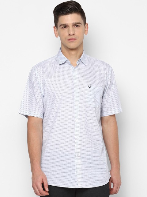 

Allen Solly Men Blue Slim Fit Opaque Printed Casual Shirt
