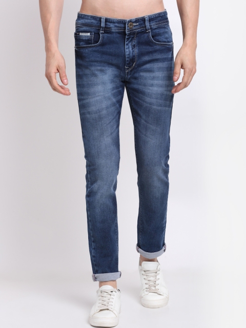 

Rodamo Men Blue Slim Fit Heavy Fade Stretchable Jeans