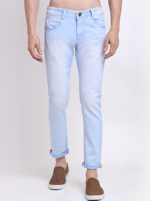 

Rodamo Men Blue Slim Fit Heavy Fade Stretchable Jeans