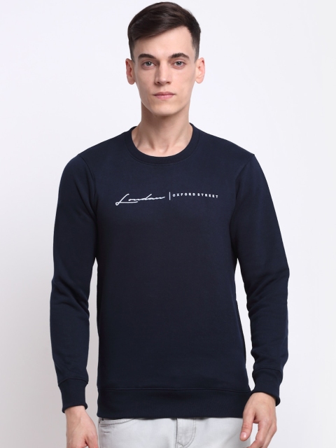 

Rodamo Men Navy Blue Sweatshirt