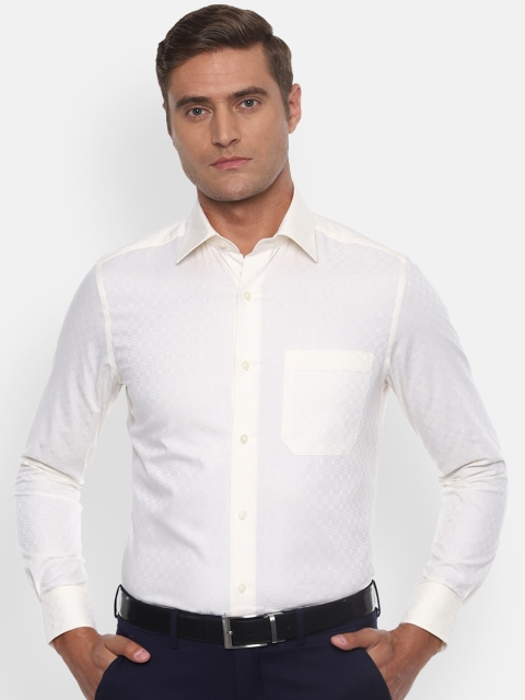

Louis Philippe Men Yellow Opaque Formal Shirt