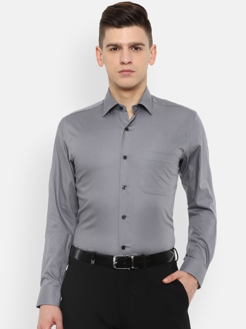 

Louis Philippe Men Grey Slim Fit Opaque Formal Shirt