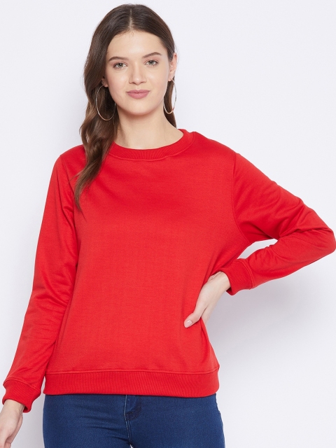 

FRENCH FLEXIOUS Women Red Sweatshirt