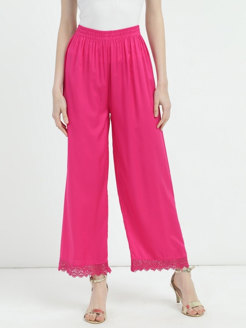 

V2 Value & Variety Women Pink Knitted Ethnic Palazzos