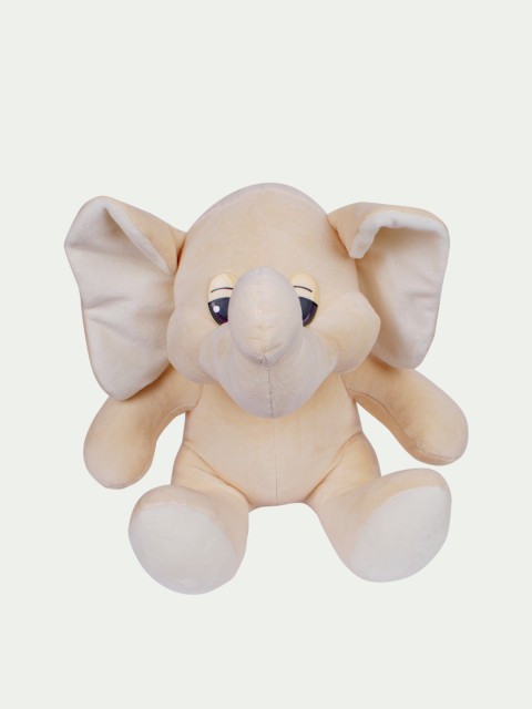 

DukieKooky Kids Beige & Black Sitting Elephant Soft Toy
