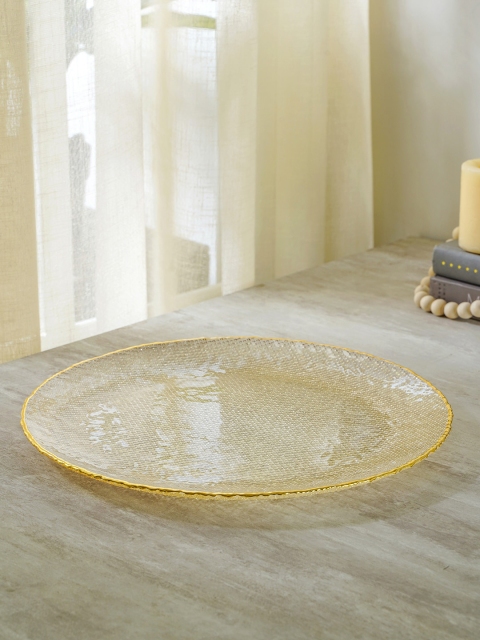 

Pure Home and Living Yellow Amber Rosa Charger Plate