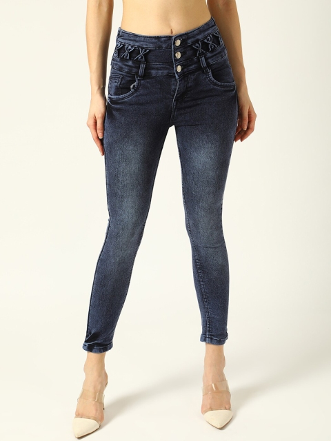 

V2 Value & Variety Women Blue Highly Distressed Jeans